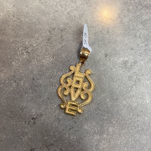10KT Yellow Gold Love Pendant